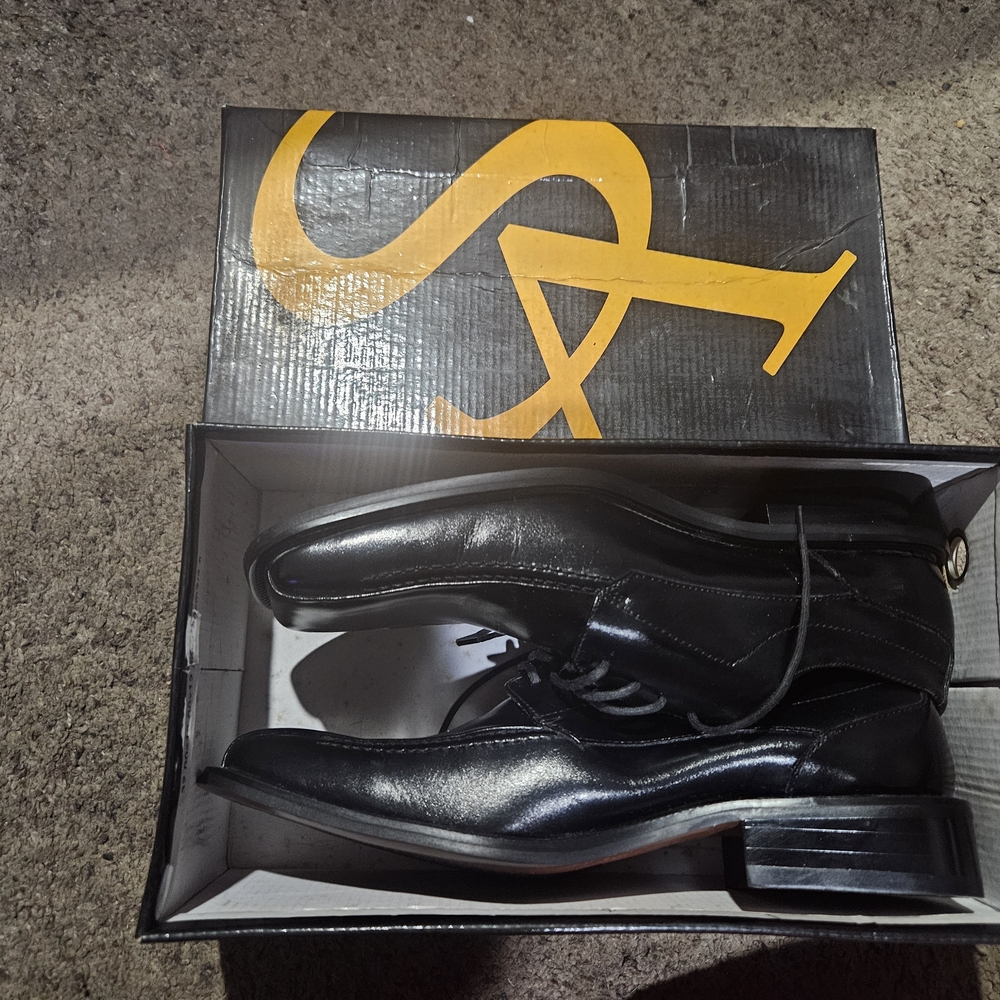 Stacy Adams Black Leather Oxfords